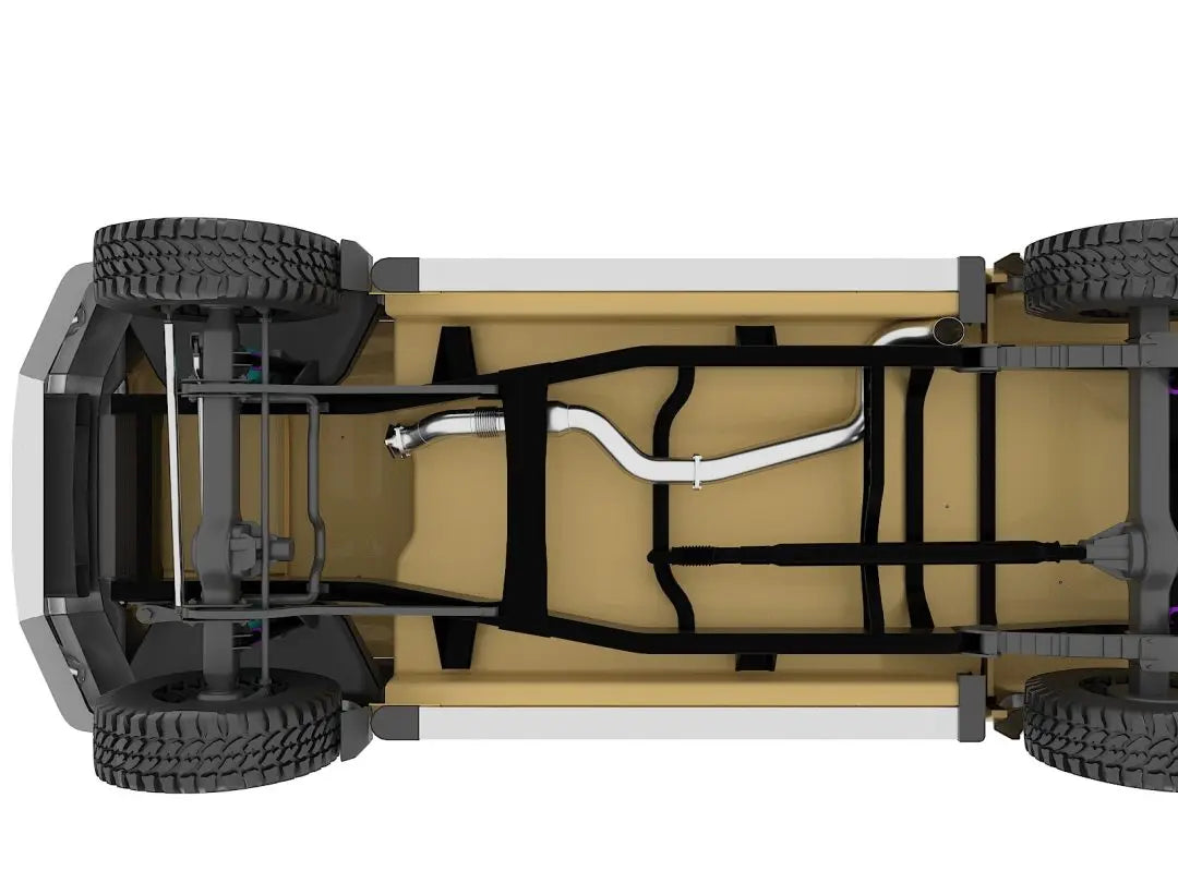 FATZ VDJ79 Turbo Back, Dual Cab, Single Tank, 4″ Side Exit exhaust WITH / WITHOUT RESONATOR STYLE MUFFLER