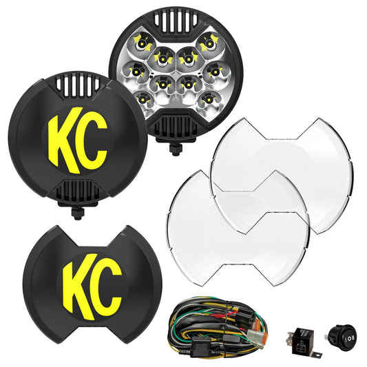 KC HILITES SlimLite 6” LED - Master Kit - Pair