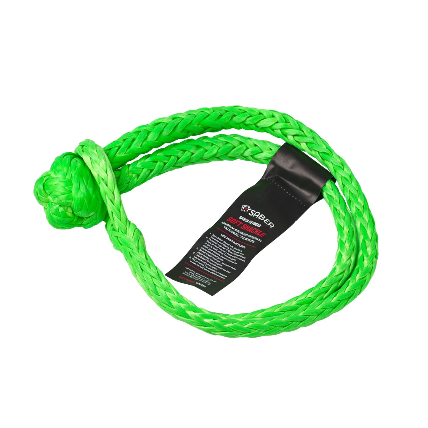 SABER PRO Limited Edition 15,000KG Soft Shackles (GREEN)
