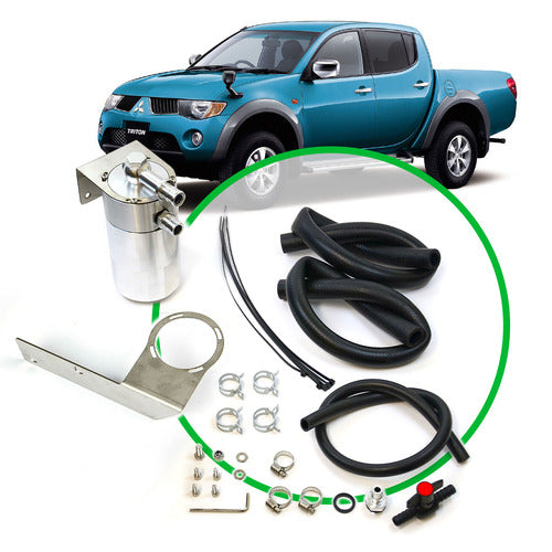 SAAS Oil Catch Tank Full Kit to suit MN Triton 2.5L 4D56 2009-2015
