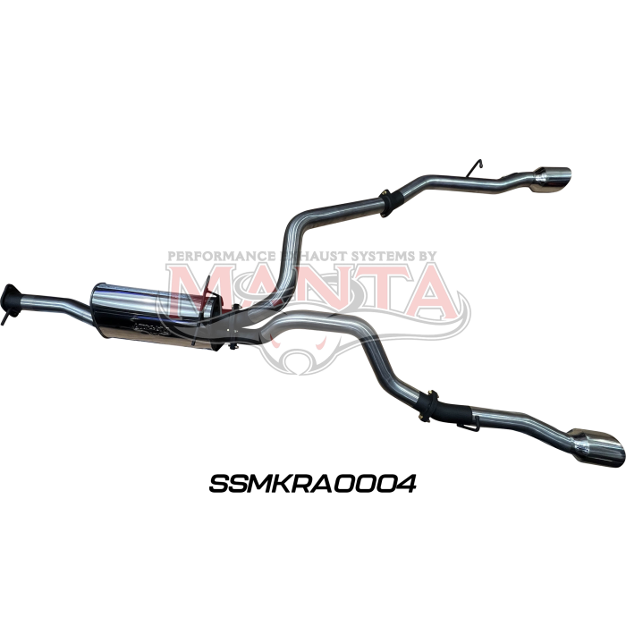 MANTA 4X4 RAM 1500 DT 5.7L V8 CREW CAB UTE (INC LIMITED AND LARAMIE) 3"CHROME/BLACK TIPS STAINLESS STEEL EXHAUST
