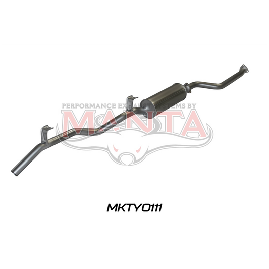 MANTA 4X4 2.5 " FULL SYSTEM EXHAUST TOYOTA LANDCRUISER HJ75 4.0L 2H DIESEL UTE & TROOP CARRIER 1985-1990