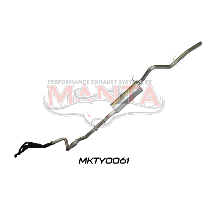MANTA 4X4 TOYOTA HILUX LN147, LN167, LN179 3.0L DIESEL UTE 1997 2005 2.5" ALUMINISED STEEL EXHAUST FULL SYSTEM