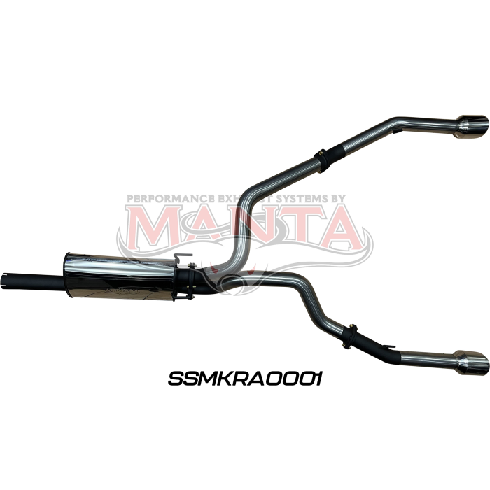MANTA 4X4 RAM 1500 DS (CLASSIC) 5.7L V8 CREW CAB, EXTRA CAB UTE 3" CHROME/BLACK TIPS STAINLESS EXHAUST