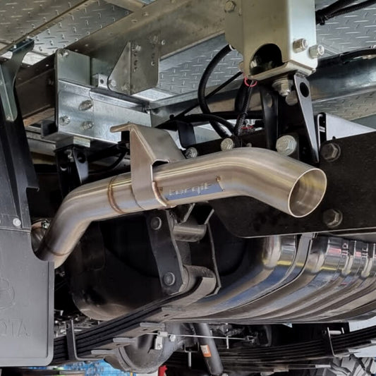 TORQIT 3″ SINGLE EXIT EXHAUST FOR TOYOTA 79 SERIES 4.5L SINGLE CAB LANDCRUISER: 03/2007 – 07/2016