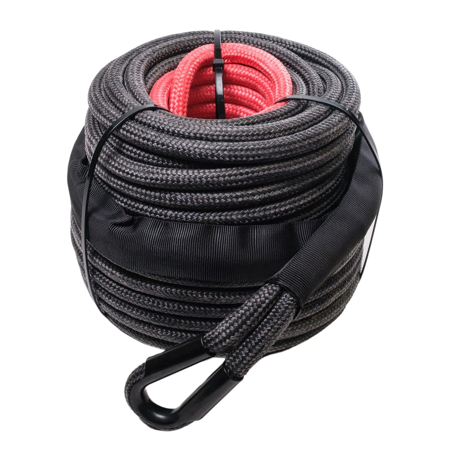 SABER OFFROAD SaberPro® Double Braided Winch Rope – 8,000KG – 30M (BLACK)