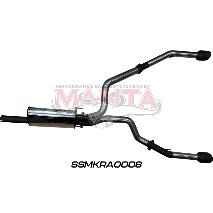 MANTA 4X4 RAM 1500 DS (CLASSIC) 5.7L V8 CREW CAB, EXTRA CAB UTE 3" CHROME/BLACK TIPS STAINLESS EXHAUST