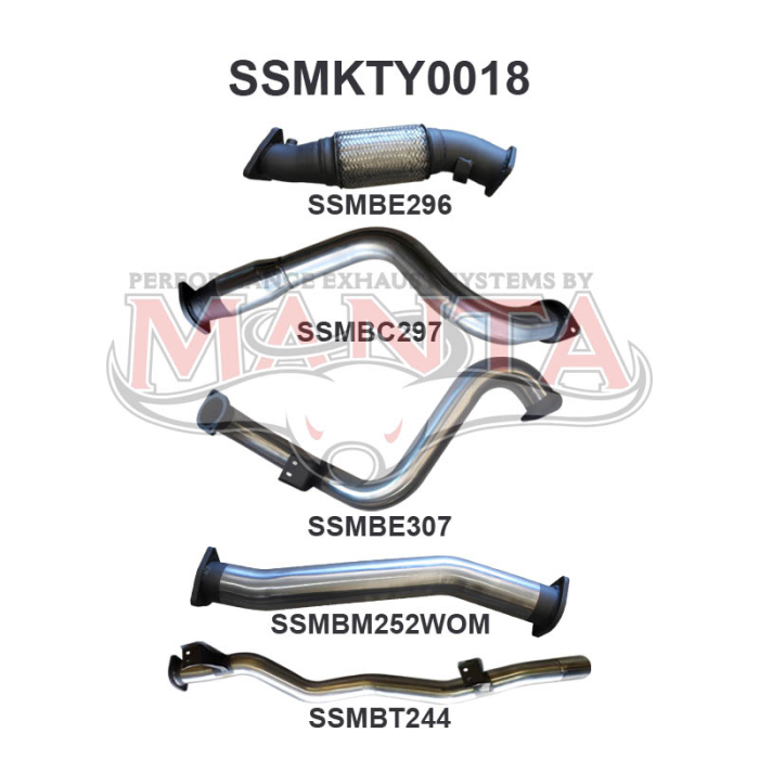 MANTA 4X4 TOYOTA LANDCRUISER VDJ78 4.5L V8 TURBO DIESEL TROOP CARRIER 2007 - 2016 (WITHOUT DPF)