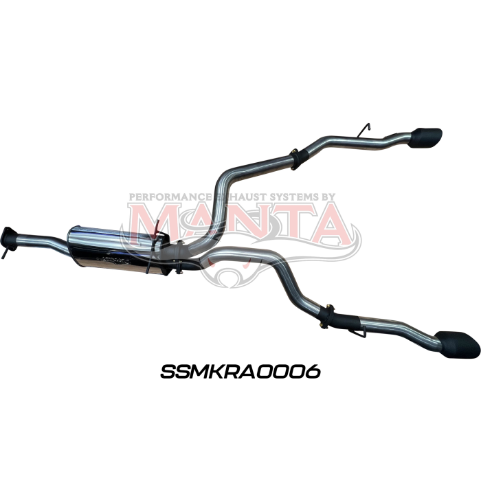 MANTA 4X4 RAM 1500 DT 5.7L V8 CREW CAB UTE (INC LIMITED AND LARAMIE) 3"CHROME/BLACK TIPS STAINLESS STEEL EXHAUST
