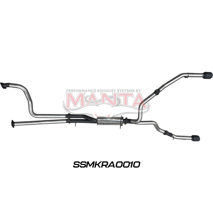MANTA 4X4 RAM TRX 1500 DT 6.2L SUPERCHARGED V8 CREW CAB UTE 3" CHROME/BLACK TIPS STAINLESS STEEL EXHAUST