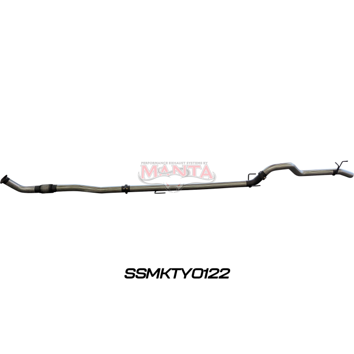 MANTA 4X4 TOYOTA HILUX GUN126R N80 2.8L TURBO DIESEL D4D (WITH DPF) 2015 TO CURRENT 3" ALUMINISED/STAINLESS STEEL EXHAUST