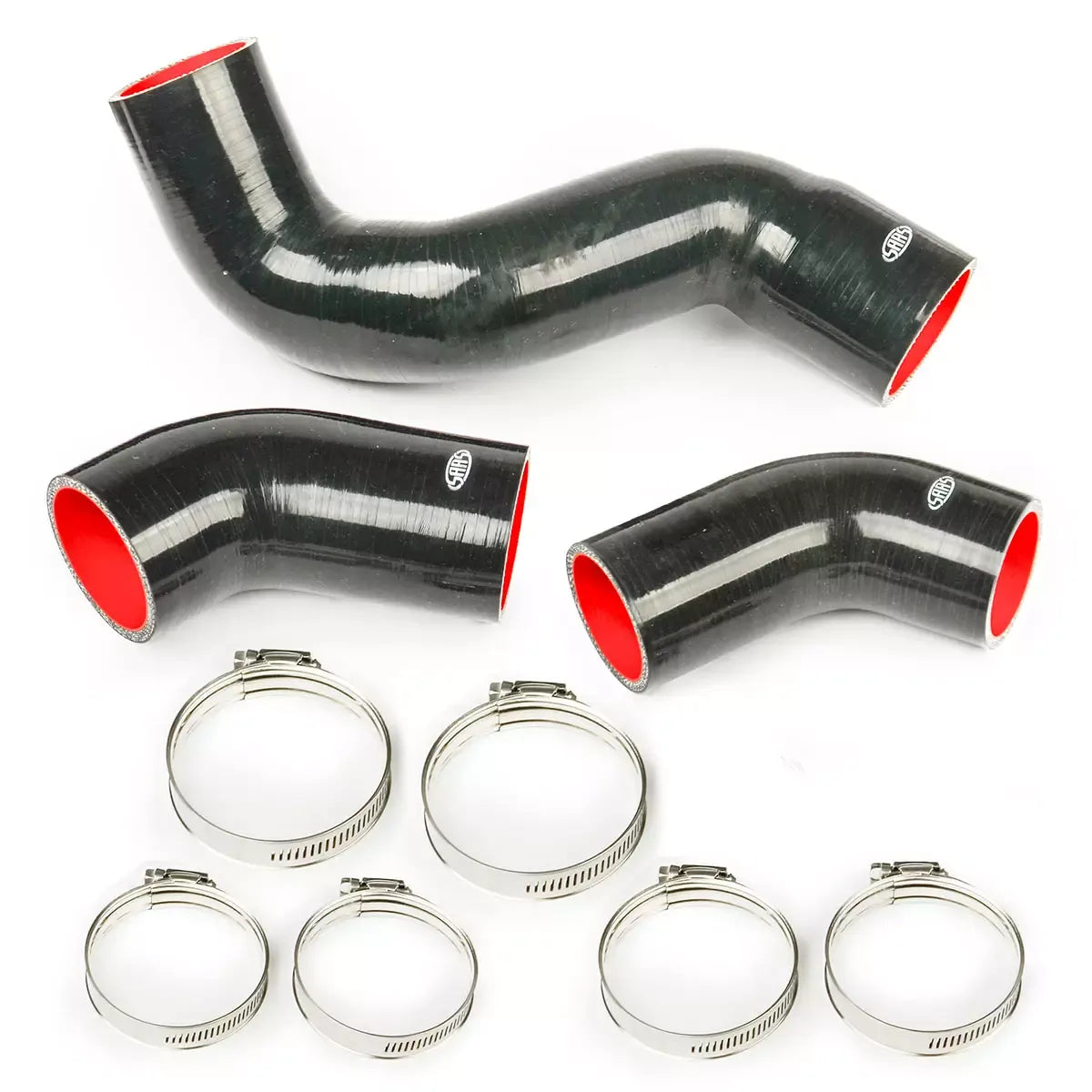 SAAS Silicone Intercooler Cold Side 3 Hose Kit to suit Nissan Navara D40 Pathfinder R51 V9X V6