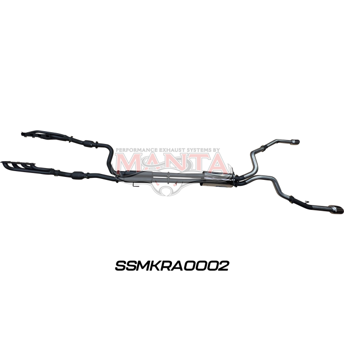 MANTA 4X4 RAM 1500 DS (CLASSIC) 5.7L V8 CREW CAB, EXTRA CAB UTE 3" CHROME/BLACK TIPS STAINLESS EXHAUST