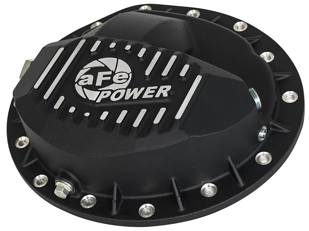 AFE POWER Street Series Front Differential Cover Raw/Black/Gear Oil w/ Machined Fins DODGE RAM (CHECK DESCRIPTION FOR VEHICLE APPLICATIONS)