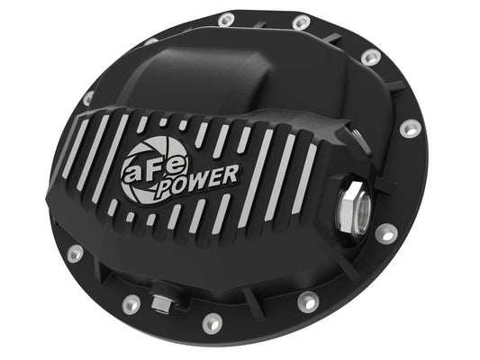 AFE POWER Pro Series Front Differential Cover BLACK with Machined Fins suits RAM GAS/DIESEL 2500/3500/2500POWER WAGON (CHECK DESCRIPTION FOR VEHICLE APPLICATIONS)