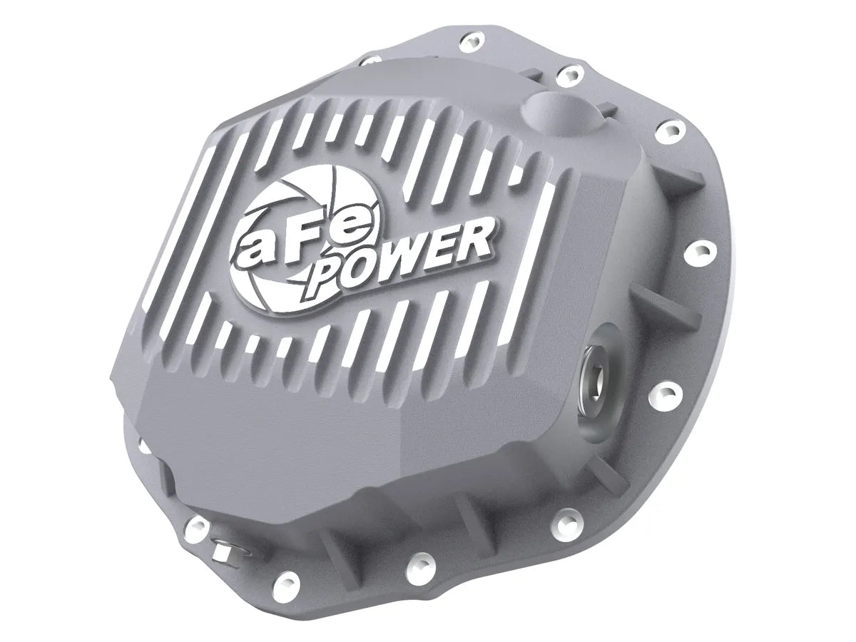 AFE POWER Street Series Rear Differential Cover RAW/BLACK with Machined Fins suits RAM 2500/3500/2500 POWER WAGON CUMMINS/HEMI