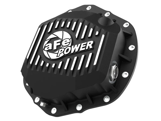 AFE POWER Street Series Rear Differential Cover RAW/BLACK with Machined Fins suits RAM 2500/3500/2500 POWER WAGON CUMMINS/HEMI
