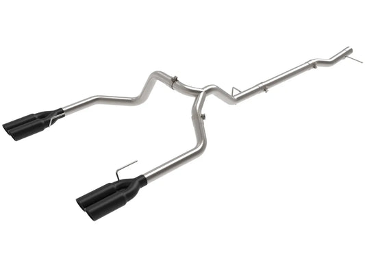 AFE POWER Vulcan Series 3 IN 304 Stainless Steel DPF-Back Exhaust System w/Black / Polished Tip suits GMC Sierra / Chevrolet Silverado 1500 2023-2024