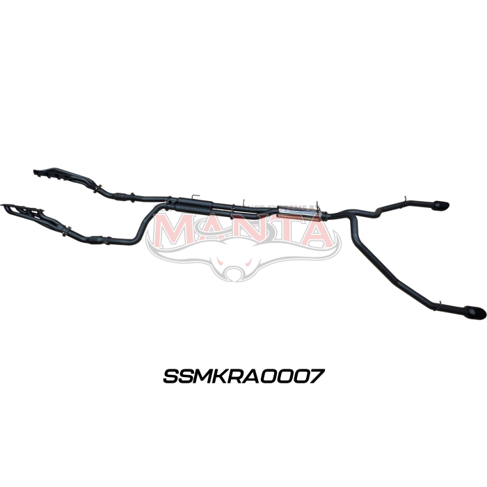 MANTA 4X4 RAM 1500 DT 5.7L V8 CREW CAB UTE (INC LIMITED AND LARAMIE) 3"CHROME/BLACK TIPS STAINLESS STEEL EXHAUST