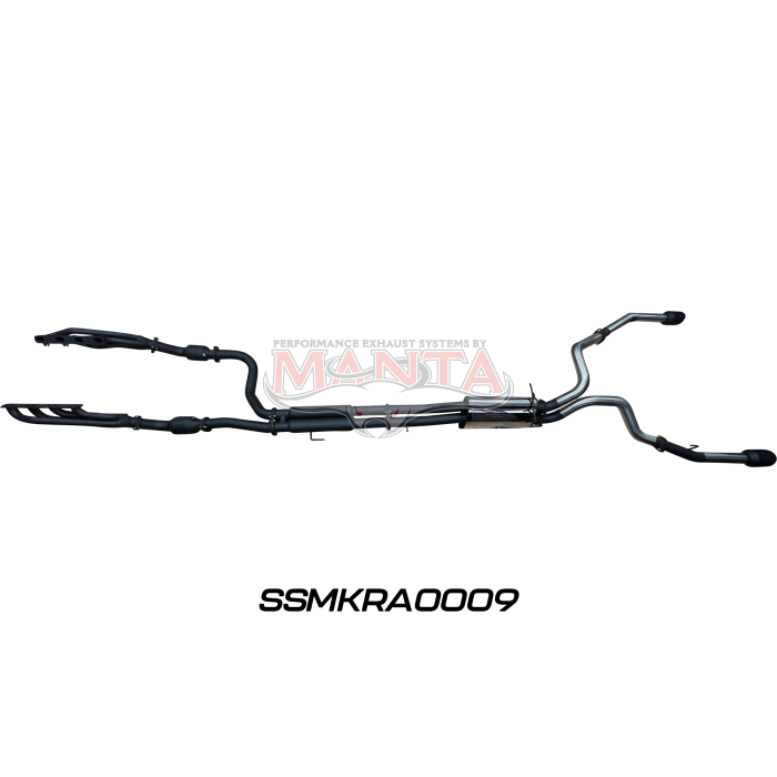 MANTA 4X4 RAM 1500 DS (CLASSIC) 5.7L V8 CREW CAB, EXTRA CAB UTE 3" CHROME/BLACK TIPS STAINLESS EXHAUST