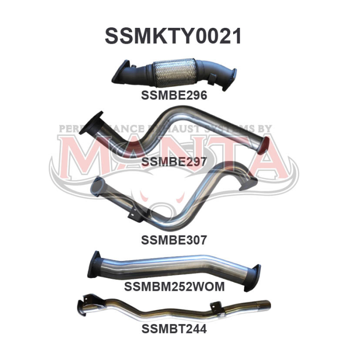 MANTA 4X4 TOYOTA LANDCRUISER VDJ78 4.5L V8 TURBO DIESEL TROOP CARRIER 2007 - 2016 (WITHOUT DPF)
