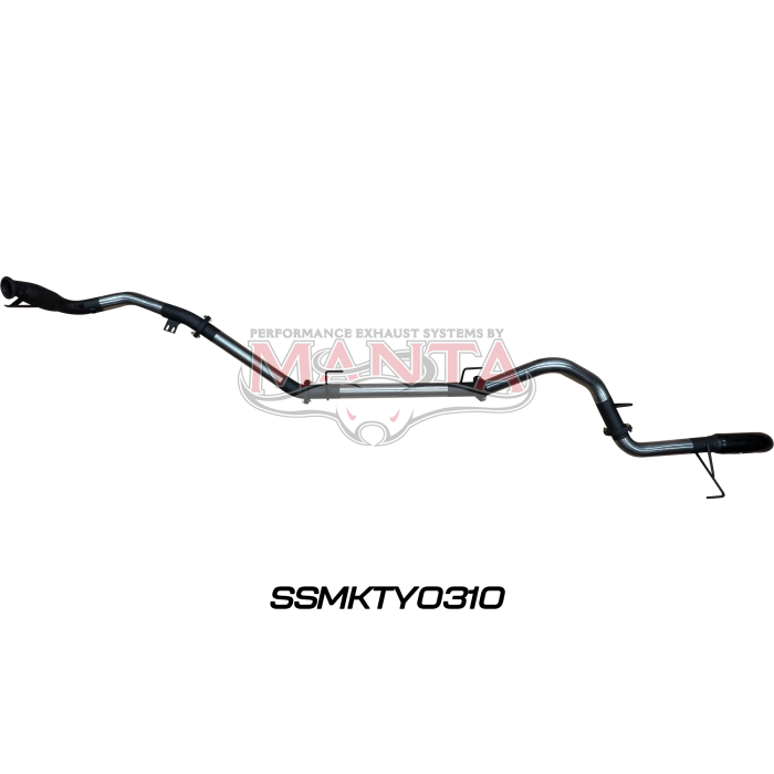 MANTA 4X4 TOYOTA LANDCRUISER 300 SERIES WAGON FJA300R 3.3L V6 TWIN TURBO DIESEL WAGON (WITH DPF) 3"/ 4" STAINLESS STEEL/BLACK TIPS EXHAUST