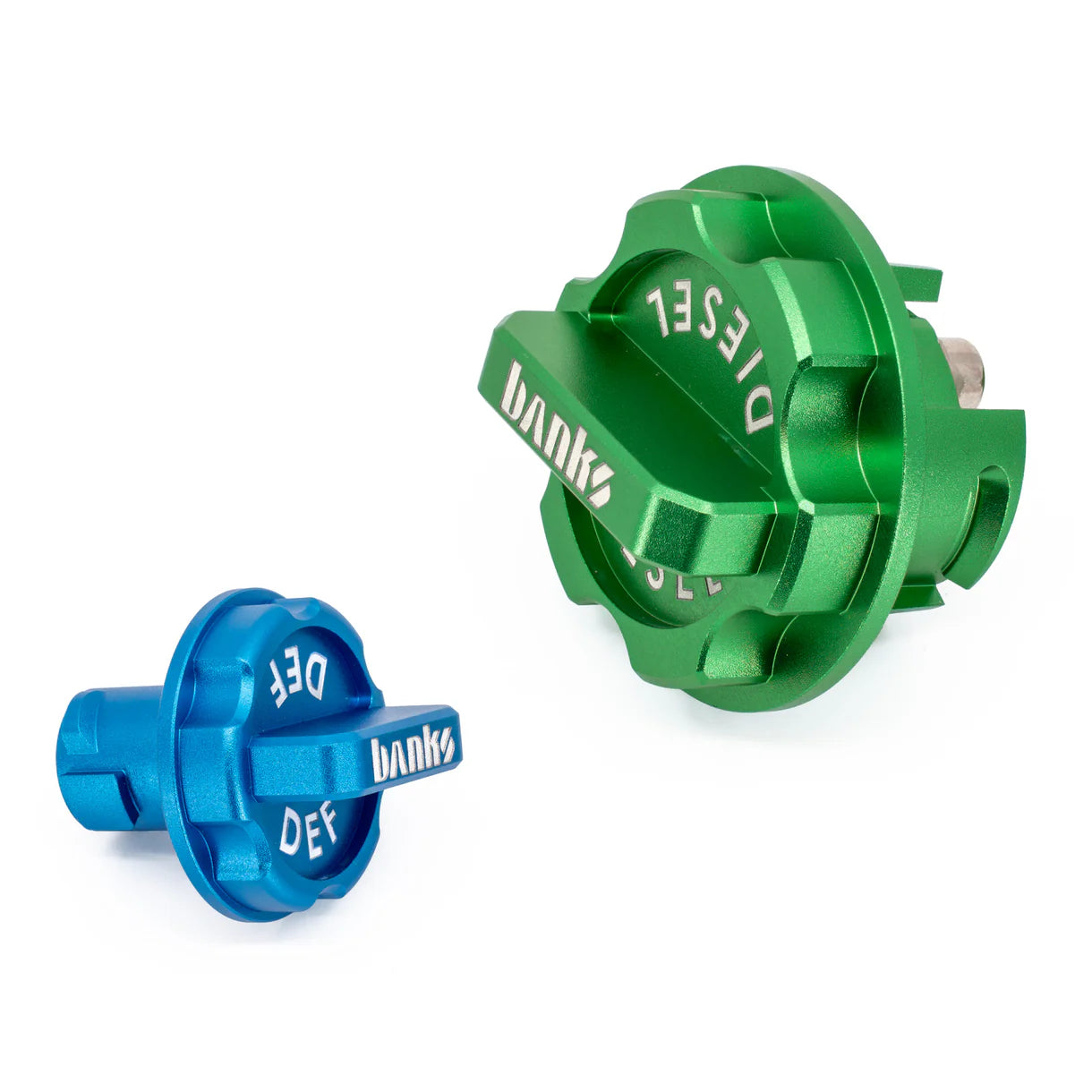 Banks Power Revolver Billet Diesel & DEF Caps- RAM 1500 3L (2019-2023) 2500/3500 6.7L (2019-2024)
