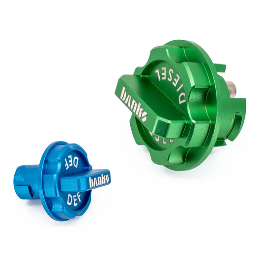 Banks Power Revolver Billet Diesel & DEF Caps- RAM 1500 3L (2019-2023) 2500/3500 6.7L (2019-2024)