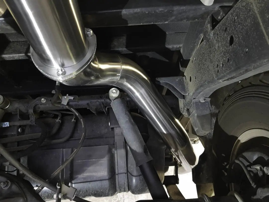 FATZ VDJ76 Series 4″ Turbo Back Exhaust STRAIGHT THROUGH PIPE / RESONATOR STYLE MUFFLER