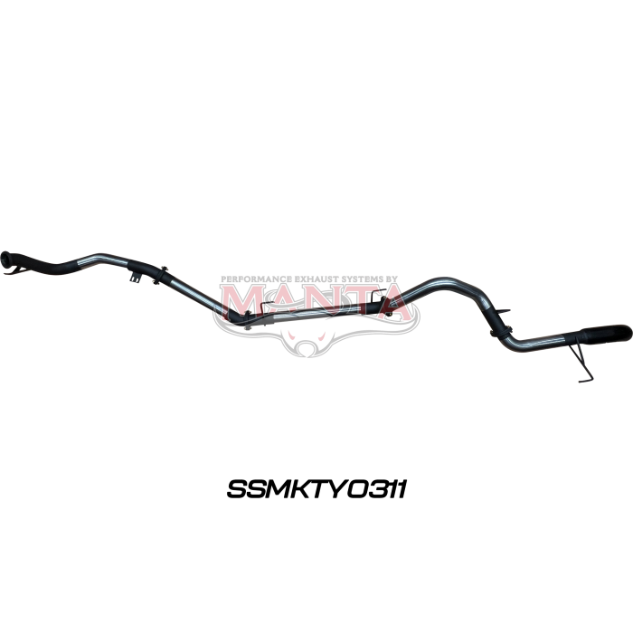 MANTA 4X4 TOYOTA LANDCRUISER 300 SERIES WAGON FJA300R 3.3L V6 TWIN TURBO DIESEL WAGON (WITH DPF) 3"/ 4" STAINLESS STEEL/BLACK TIPS EXHAUST