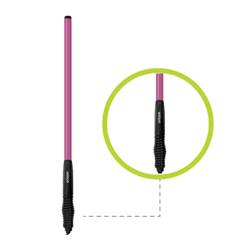 ORICOM ANU856PNK 3dBi Pink UHF CB Antenna with Detachable Pole