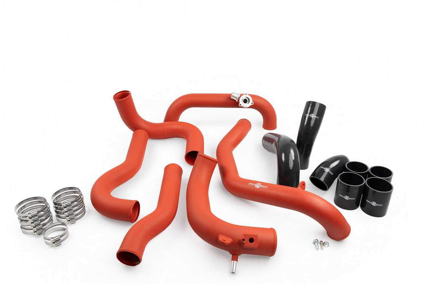 PROCESS WEST TERRA TUFF Next Gen Ranger Raptor intercooler piping kit - wrinkle red