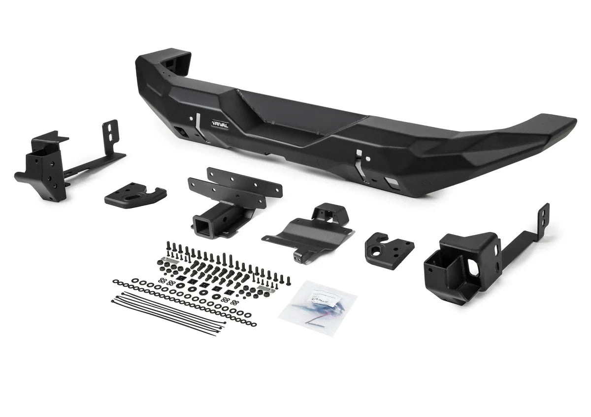 RIVAL 4X4 Aluminum Rear Bar Suits Jeep Wrangler JL 2018-On