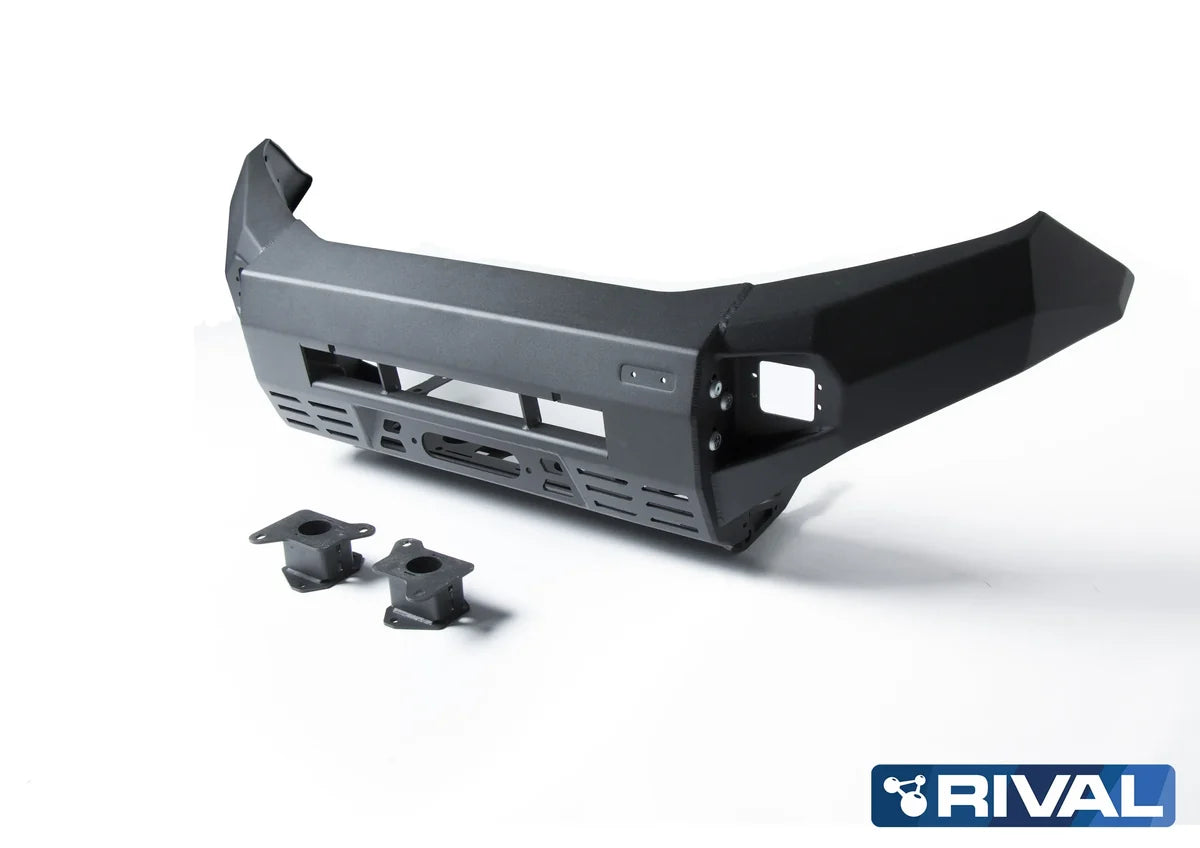 RIVAL 4X4 Aluminum Front Bar - Nissan Navara D23 2015-2019, includes RIVAL FOG lights (Set of 2)