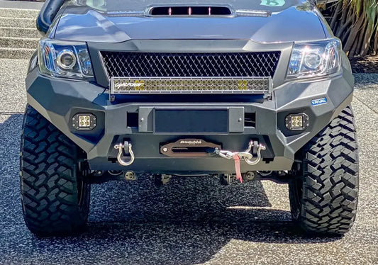 RIVAL 4X4 Aluminum Front Bar SUITS Toyota Hilux (2011-2015) includes RIVAL FOG lights (Set of 2)