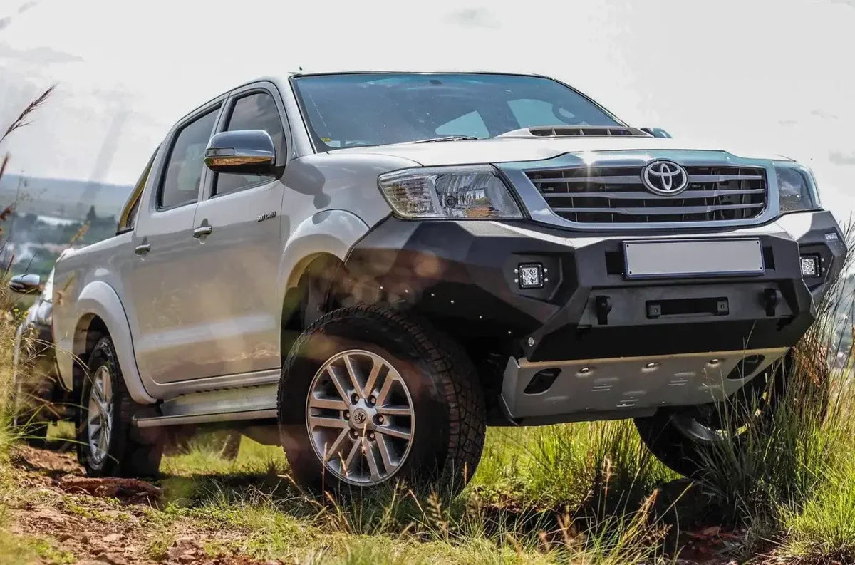 RIVAL 4X4 Aluminum Front Bar SUITS Toyota Hilux (2011-2015) includes RIVAL FOG lights (Set of 2)
