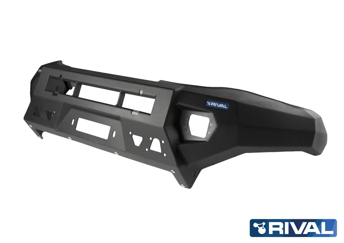 RIVAL 4X4 Aluminum Front Bar SUITS Toyota Hilux (2015–2018) with RIVAL LED Fog Lights (Set of 2)