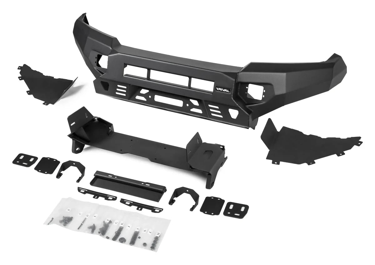 RIVAL 4X4 Aluminum Front Bar SUITS Toyota LC200 2008-2015 includes RIVAL FOG lights (Set of 2)