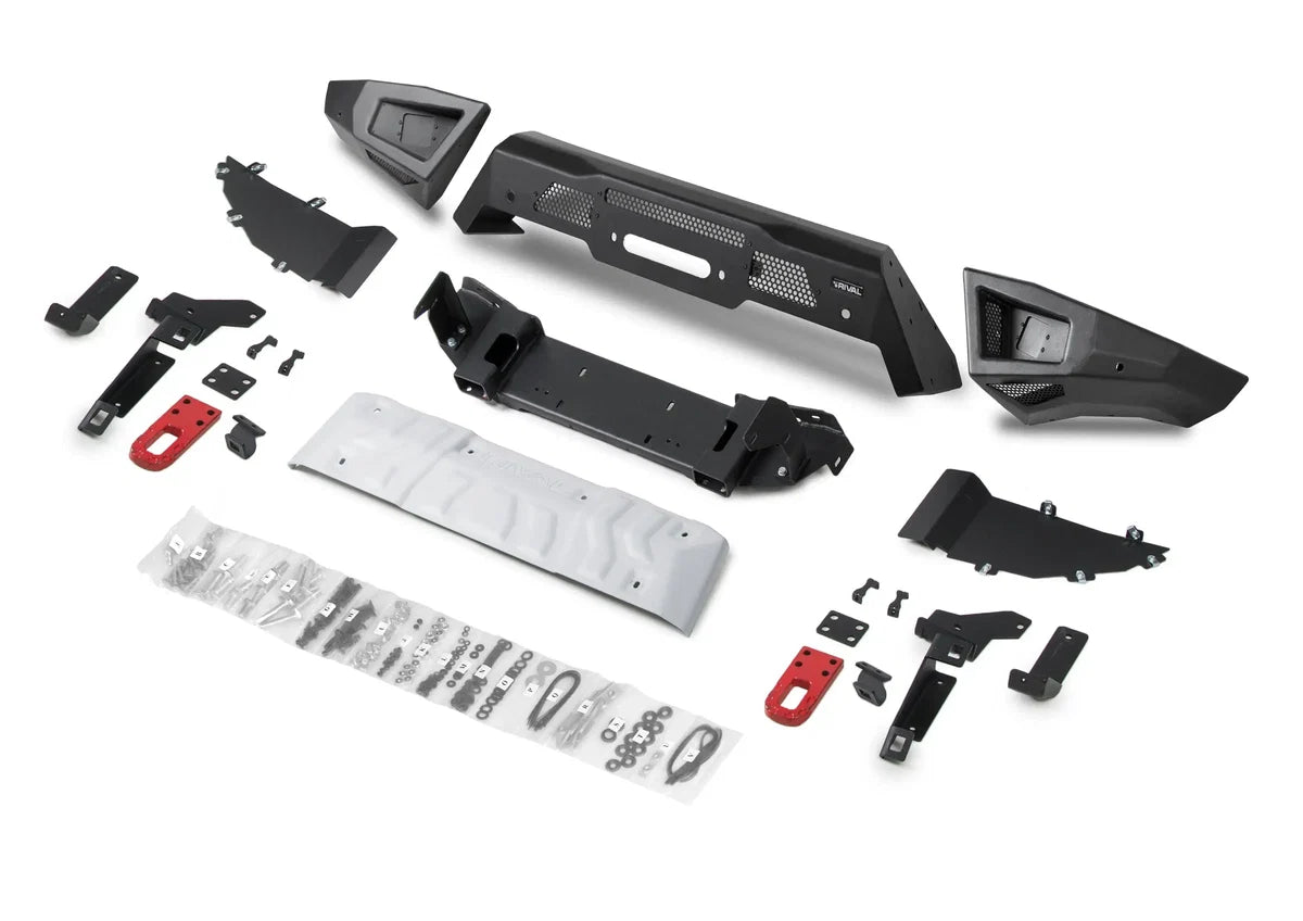 RIVAL 4X4 Aluminum Front Bar SUITS Toyota LC300 2021-On (Incl. GR Sport) includes RIVAL FOG lights (Set of 2)