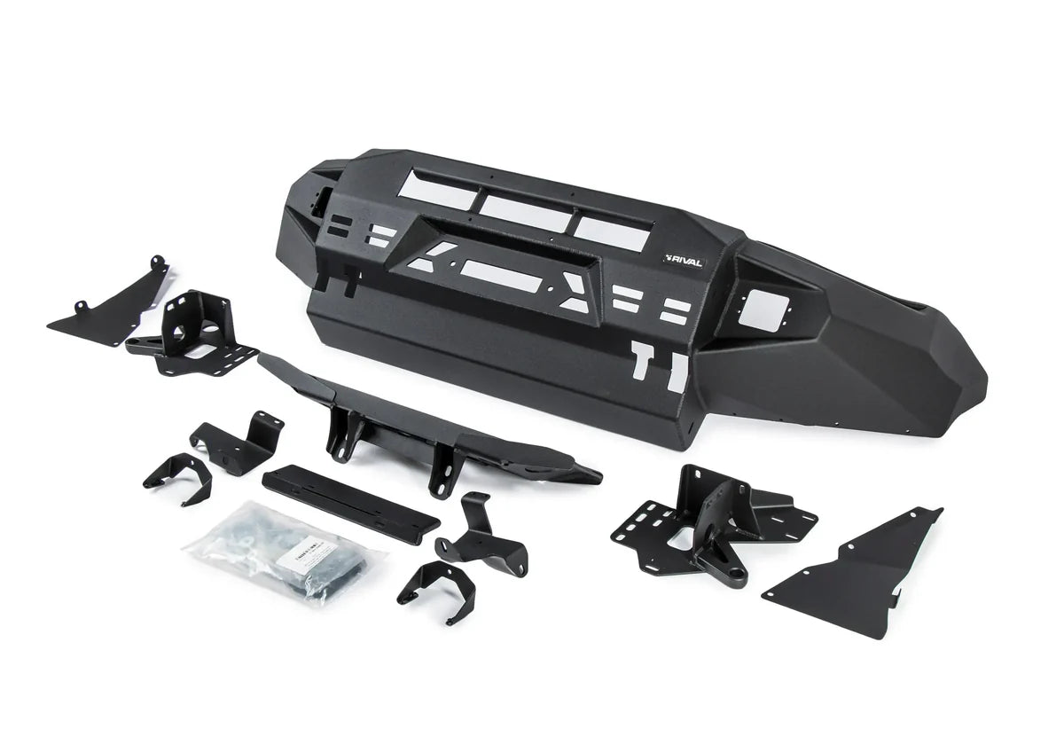 RIVAL 4X4 Aluminum Front Bar SUITS VW Amarok (2010-2022) includes RIVAL LED FOG lights (Set of 2)