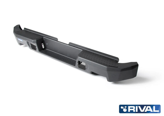 RIVAL 4X4 Aluminum Rear Bar Suits Nissan Navara D23 (2015–2019) Includes RIVAL Spotlights (Set of 2)