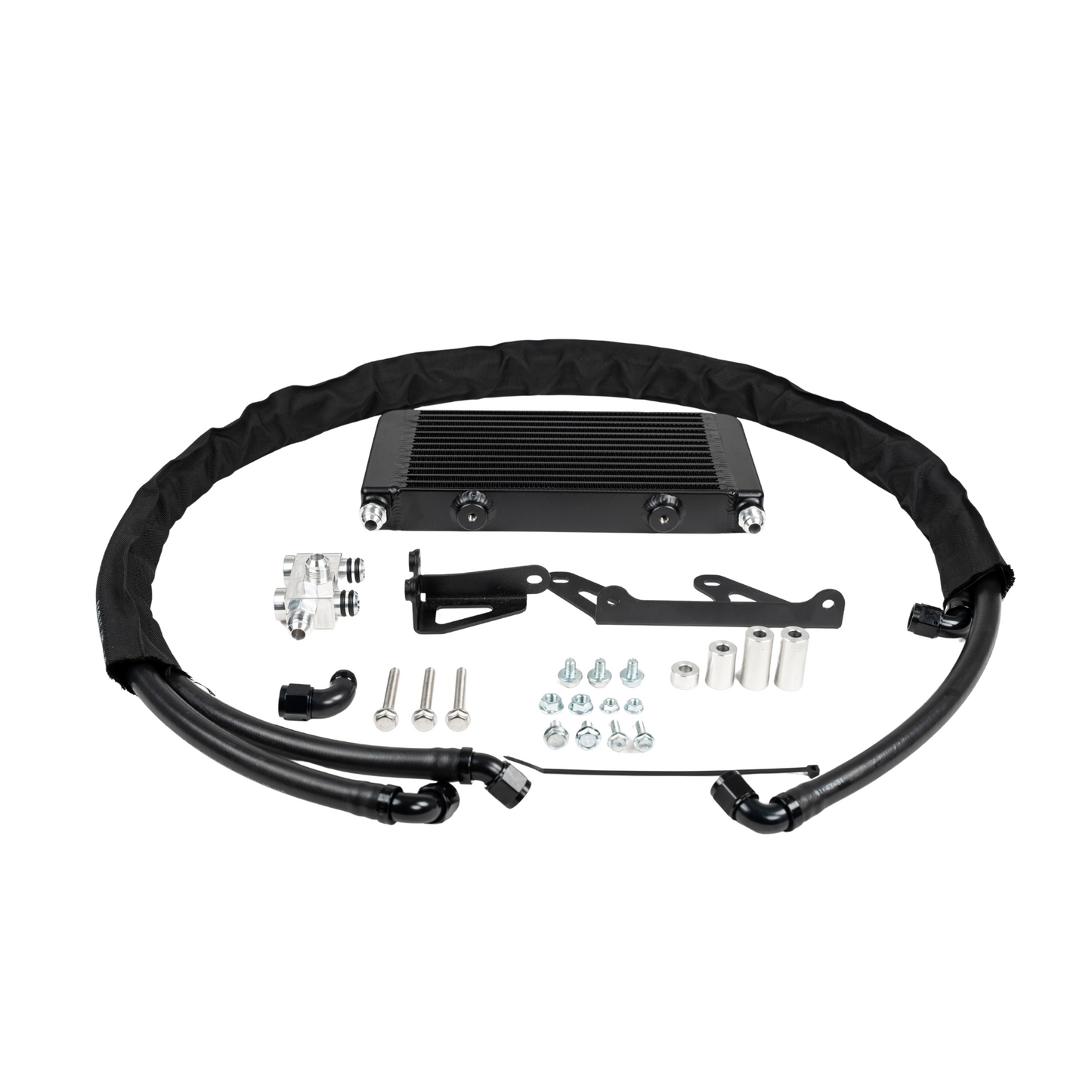 PROCESS WEST Transmission Cooler – 2023+ Ford Ranger PY V6 Diesel & (NF) Amarok V6 Diesel RAW/BLACK FINISH