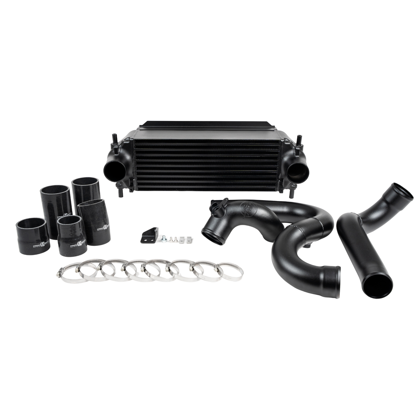 PROCESS WEST Intercooler Kit – 2023+ Ford Ranger PY V6 Diesel & (NF) Amarok V6 Diesel RAW/BLACK FINISH