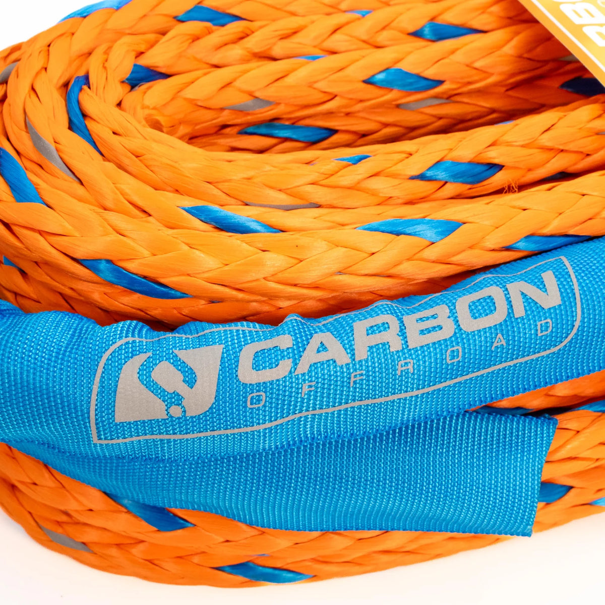 CARBON OFFROAD High-Vis Large Vehicle Winch Extension Rope