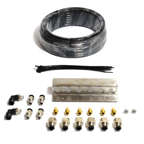 SAAS Diff Breather Kit 6 Port Stainless Bracket 1/8 BSP