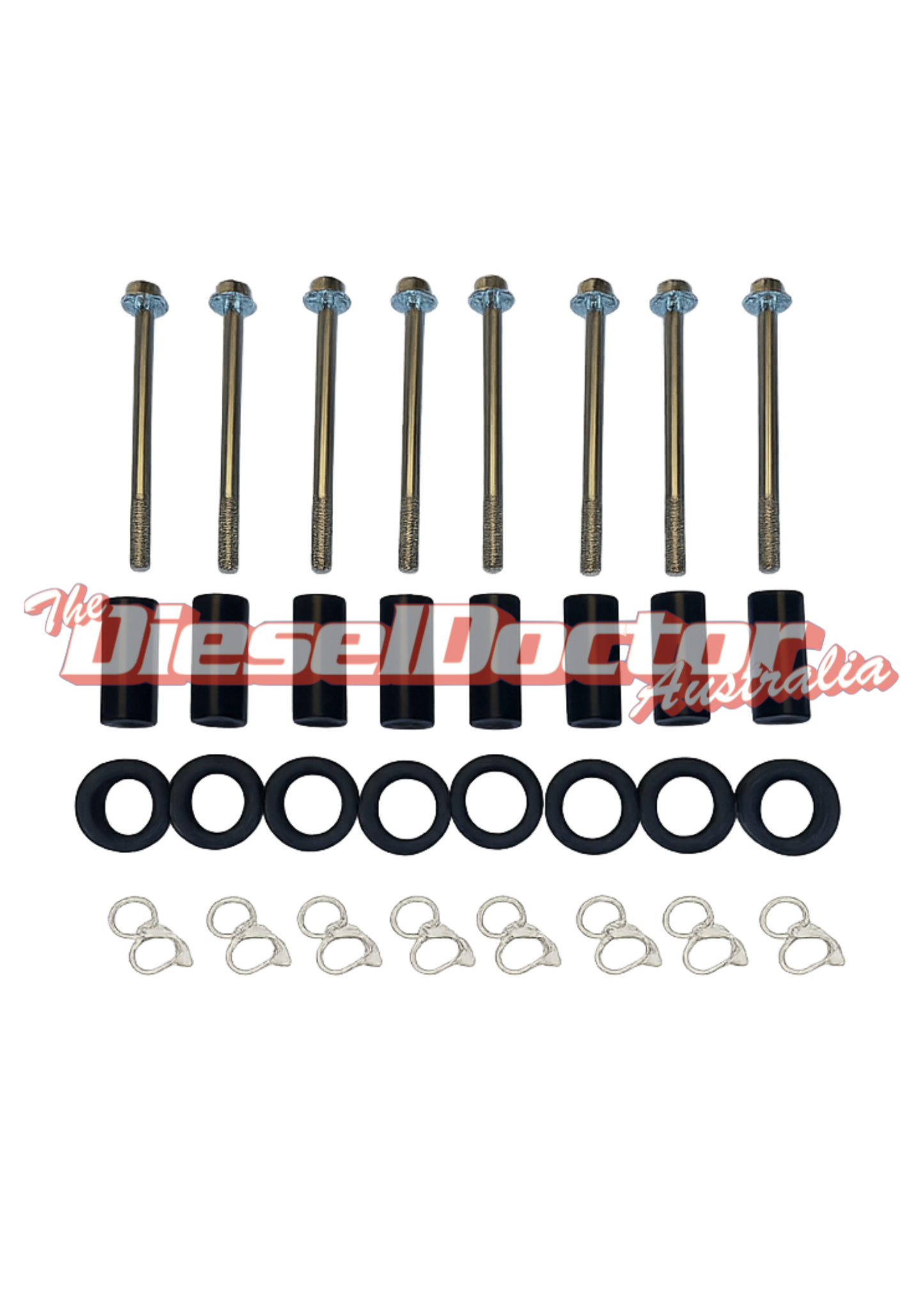 INJECTOR FITTING KIT (ROCKER COVER GASKET KIT) TO SUIT 1VD-DPF Toyota Landcruiser 70series/200series 2016-on