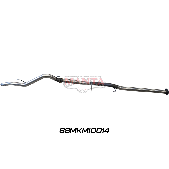 MANTA 4X4 MITSUBISHI TRITON MQ, MR 2.4L , 2015 ON, WITH DPF 3" ALUMINISED/STAINLESS STEEL EXHAUST