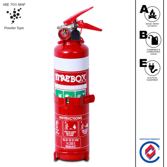 FIRE EXTINGUISHER 1.0 kg Dry Chemical Powder ABE Extinguisher