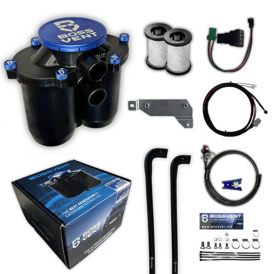 BOSSVENT Chevy Silverado 2500HD LTZ 2024 6.6LT Oil Catch Can Kit