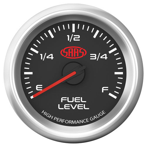 SAAS Fuel Level Gauge 52mm Black Muscle Series 3 (SG32290)